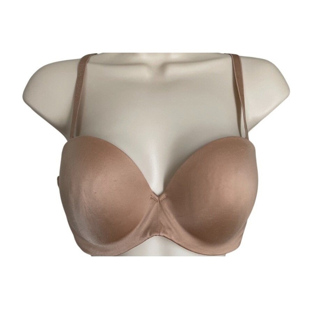 Soma 36B Strapless Push Up‎ Bra Nude Beige Enchancing Shape Convertible Womens